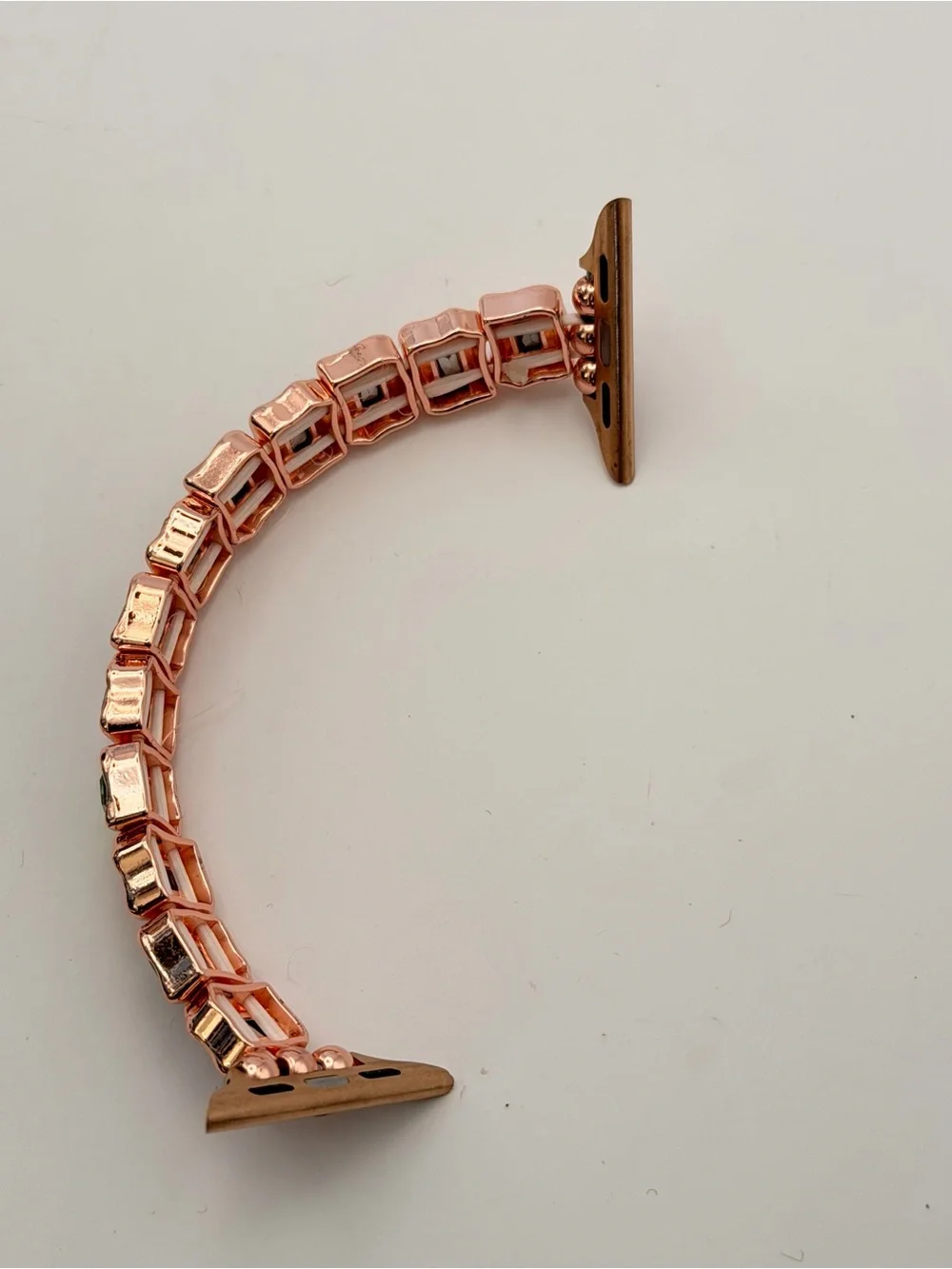 Apple Watch Band, Multi color Stones, Stretchy, Rose Gold, 38/40/41mm, New